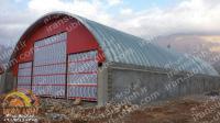طراحی و ساخت و  احداث سوله قوسی سالن تولیدی تیرچه و بلوک - استان کردستان - شهرستان پاوه