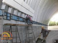 پانل های پلی استایرین -پروژه سوله سالن ورزشی امانی - سیرجان
