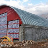 طراحی  و  احداث سوله قوسی سالن تولیدی تیرچه و بلوک - استان کردستان - شهرستان پاوه