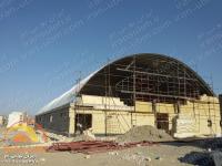 طراحی و ساخت سقف سوله سالن ورزشی چند منظوره پارک فدک ساوه  استان مرکزی