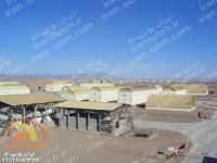 سوله قوسی ubm بر روی تیر  و ستون فولادی (سوله یو بی ام بر روی تیر  و ستون فولادی یا سوله ubm بر روی تیر  و ستون فولادی)