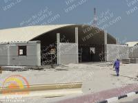 سوله قوسی ubm بر روی تیر  و ستون فولادی (سوله یو بی ام بر روی تیر  و ستون فولادی یا سوله ubm بر روی تیر  و ستون فولادی)