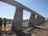 تیر و ستون بتنی آماده جهت اتصال و نصب سقف قوسی