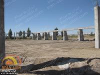 تیر و ستون بتنی آماده جهت اتصال و نصب سقف قوسی