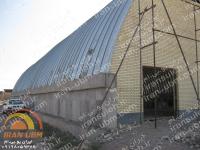 طراحی و ساخت سوله سالن ورزشی چند منظوره حجت آباد  استان کرمان