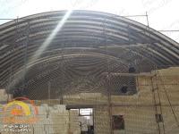 طراحی و ساخت سقف سوله سالن ورزشی چند منظوره پارک فدک ساوه  استان مرکزی