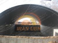 مراحل پایانی نصب سقف قوسی سوله استخر سرپوشیده