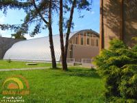 نمای بیرونی استخر سرپوشیده با استفاده از سازه قوسی UBM - مدل C