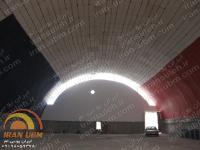 عایقکاری دوجداره سوله UBM با پلی استایرین و کارتن پلاست - پروژه سوله سالن ورزشی امانی - سیرجان